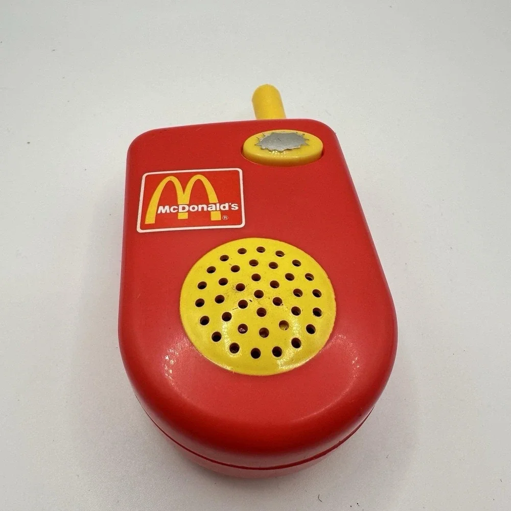 McDonalds Play Food Thru Cash Register Red‎ Walkie Talkie Toy Tested Interactive